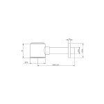 Trone Encelade Syfon umywalkowy oszczędzający miejsce Brushed stainless steel ENCELADEIS