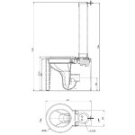 Trone Icone01 Miska bezrantowa 63x40 z deską sedesową white ICONE01WH