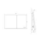 Trone Kaoline Przycisk spłukujący Flaked Blue KAOLINEFB