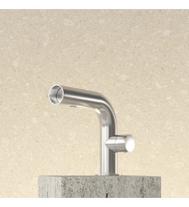 Trone Mage Bateria umywalkowa jednootworowa Brushed stainless steel MAGEIS