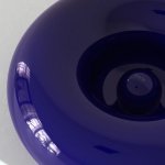 Trone Orbe Umywalka okrągła Ø 44 cm z korkiem Blue ORBEBLU