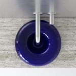 Trone Orbe Umywalka okrągła Ø 44 cm z korkiem Blue ORBEBLU