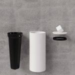 Trone Pandore Kosz łazienkowy ścienny Cream PANDORECR