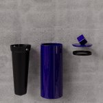 Trone Pandore Kosz łazienkowy ścienny Blue PANDOREBLU