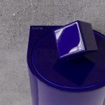 Trone Pandore Kosz łazienkowy ścienny Blue PANDOREBLU