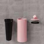 Trone Pandore Kosz łazienkowy ścienny Pink PANDOREPI