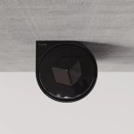 Trone Pandore Kosz łazienkowy ścienny Black PANDOREBL