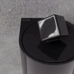 Trone Pandore Kosz łazienkowy ścienny Black PANDOREBL