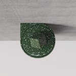 Trone Pandore Kosz łazienkowy ścienny Flaked Green PANDOREFG