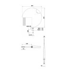 Trone Paris Bateria umywalkowa brushed stainless steel CELESTE