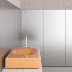 Trone Rituel Umywalka nablatowa 40,4x60,4 cm z korkiem Peach RITUELPE