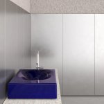 Trone Rituel Umywalka nablatowa 40,4x60,4 cm z korkiem Blue RITUELBLU