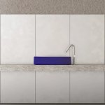 Trone Rituel Umywalka nablatowa 40,4x60,4 cm z korkiem Blue RITUELBLU