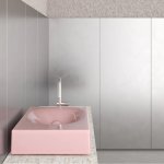 Trone Rituel Umywalka nablatowa 40,4x60,4 cm z korkiem Pink RITUELPI