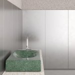 Trone Rituel Umywalka nablatowa 40,4x60,4 cm z korkiem Flaked Green RITUELFG