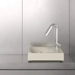 Trone Rituel Umywalka ścienna 40,3x26,3 cm z korkiem Cream RITUELXXCR