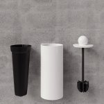 Trone Sceptre Szczotka do toalety ścienna White SCEPTREWH