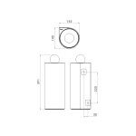 Trium Zestaw akcesorii łazienkowych Black TRIUMBL