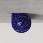 Trone Sceptre Szczotka do toalety ścienna Flaked Blue SCEPTREFB