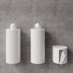 Trone Trium Zestaw akcesorii łazienkowych White TRIUMWH