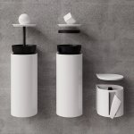 Trone Trium Zestaw akcesorii łazienkowych White TRIUMWH