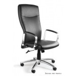 Unique Adella Fotel biurowy skóra naturalna czarny C239-HL