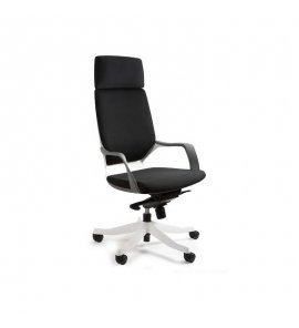 Unique Apollo Fotel biurowy Biały/Czarny W-909