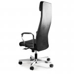 Unique Ares Fotel biurowy skóra naturalna czarny S-629-HL