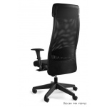 Unique Ares Soft Fotel biurowy skóra naturalna Czarny S569-HL-4