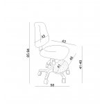 Unique Betty Fotel dziecięcy edukacyjny Niebieski NC-23