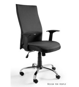 Unique Black on Black fotel biurowy czarny W-93A-NL-4