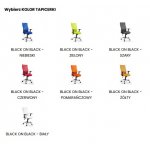 Unique Black on Black fotel biurowy czarny W-93A-NL-4