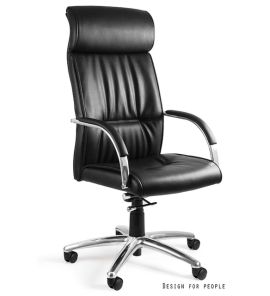 Unique Brando Fotel biurowy skóra eko czarny C049-PU
