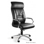 Unique Celio Fotel biurowy skóra naturalna czarny C169-HL-4