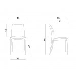 Unique Design Krzesło biurowe brązowe DES-3
