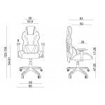 Unique Dynamiq V17 Fotel gamingowy Czarny-Czerwony Y-2523