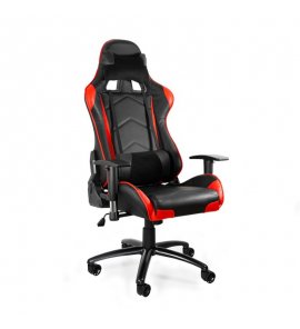 Unique Dynamiq V5 Fotel gamingowy eko-skóra Czarny-Czerwony Y-2689