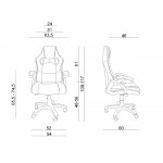 Unique Dynamiq V7 Fotel gamingowy eko-skóra Czarny-Czerwony Y-2706