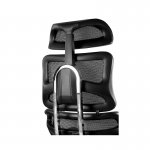 Unique Ergotech Fotel biurowy ergonomiczny Czarny/Chrom CM-B137A