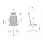 Unique Esta Fotel biurowy ergonomiczny Czarny FS02-1H