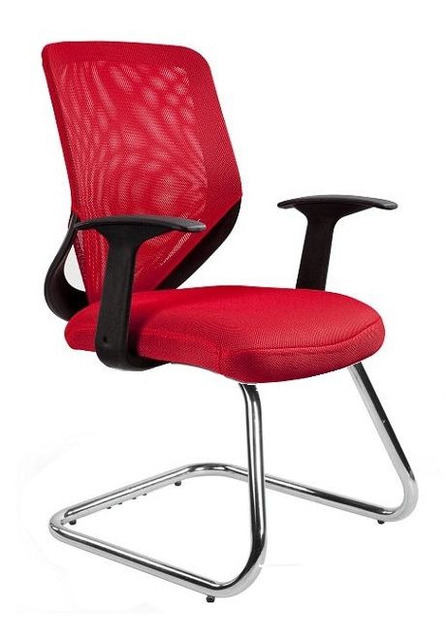 Unique Mobi Skid Fotel biurowy czerwony W-953-2