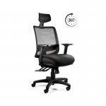 Unique Saga Plus Fotel biurowy ergonomiczny Czarny 1219-B