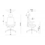 Unique Scope Fotel biurowy ergonomiczny Czarny ZM-511A-H