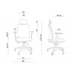 Unique Shell Fotel biurowy ergonomiczny Czarny KB02-1H