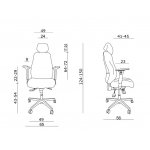 Unique Ultima Fotel biurowy ergonomiczny Czarny 9009-A