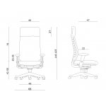 Unique Velo Fotel biurowy ergonomiczny Czarny W-899Y