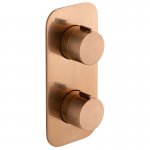 Vado Edit Bateria prysznicowa termostatyczna podtynkowa  2-drożna brąz szczotkowany IND-T148/2-ALT-BRZ