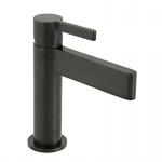 Vado Edit Bateria umywalkowa sztorcowa, jednouchwytowa, bez korka Czarny szczotkowany IND-EDI100/SB-BLK