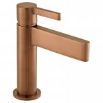 Vado Edit Bateria umywalkowa sztorcowa bez korka brąz szczotkowany IND-EDI100/SB-BRZ