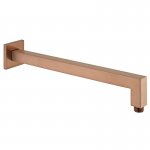 Vado Individual Ramię ścienne kwadratowe do deszczownicy, długość 39 cm brąz szczotkowany IND-EFSA/SQ-BRZ